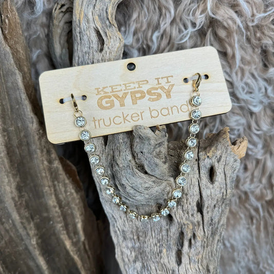 CZ Trucker Hat Band Chain