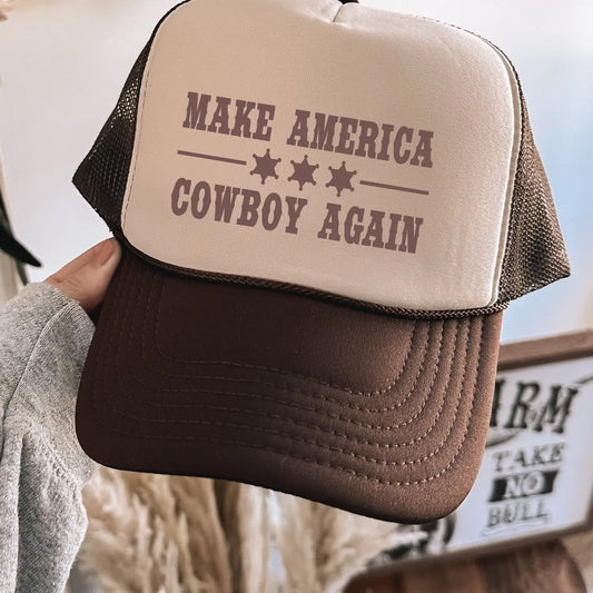 Make America Cowboy Again Trucker Hat