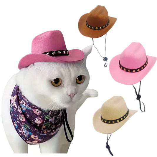 Pet Dog Cat Cowboy Hat For Small Medium Dog