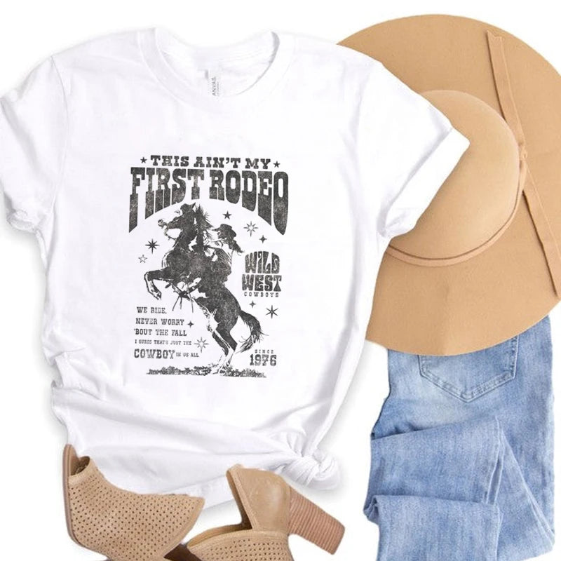 Ain't My First Rodeo Retro Western T-Shirt