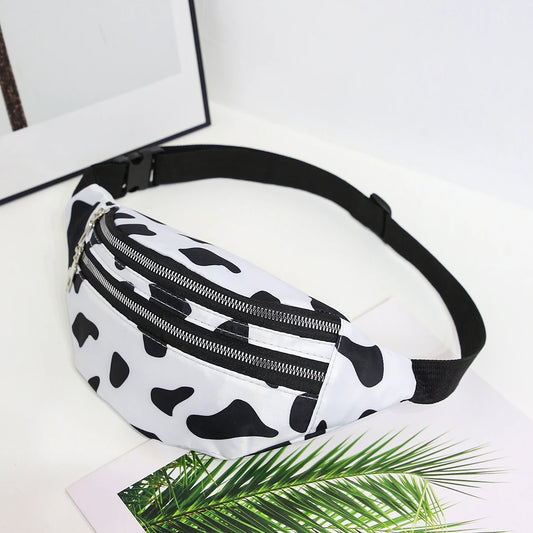Cow Pattern Fanny Pack Waist Bum Bag Pouch
