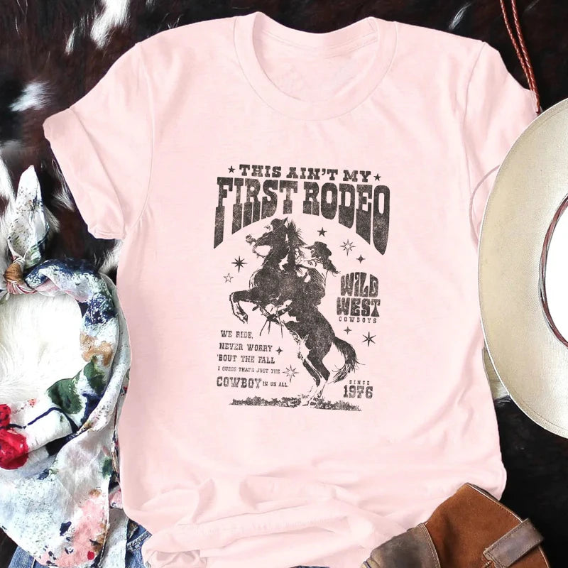 Ain't My First Rodeo Retro Western T-Shirt