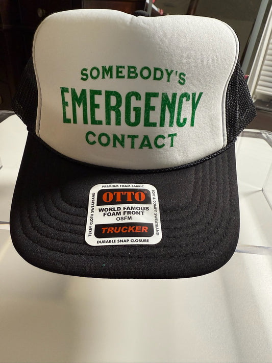 Somebody's Emergency Contact Trucker Hat Unisex