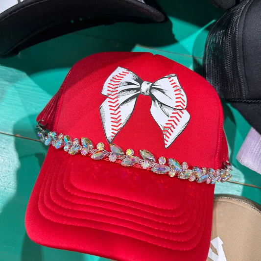 Jumbo Ab Rhinestone Trucker Chain | Hat Jewelry | Sparkle |