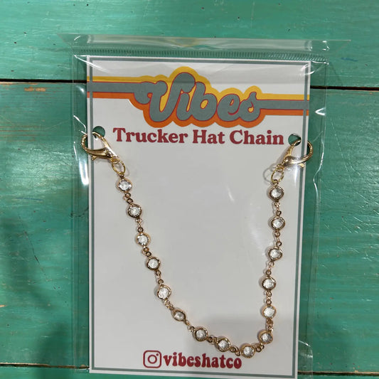 Trucker Crystals Hat Chain | Hat Band | Hat Chain | Cap Jewelry