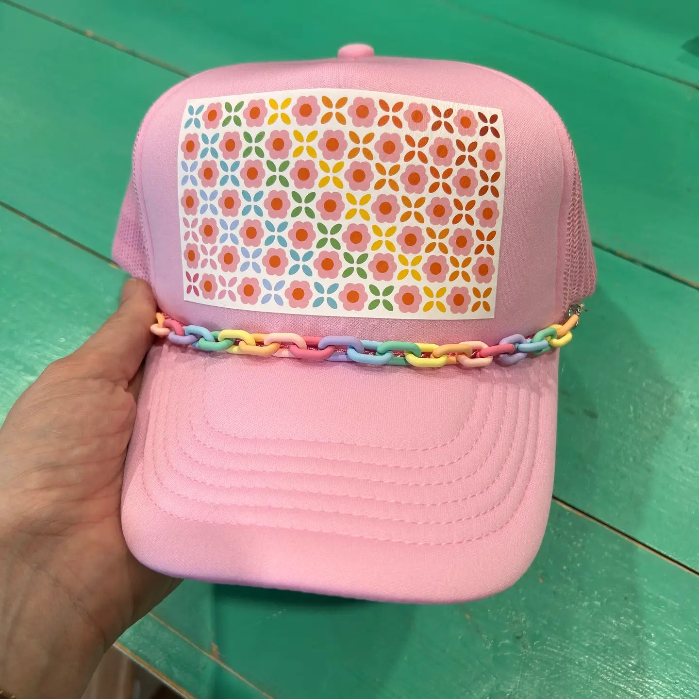 Rainbow Links Trucker Chain | Hat Band | Hat Chain | Cap