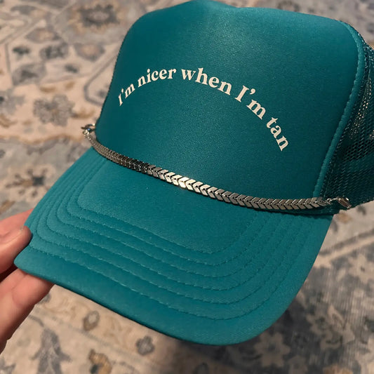 Stainless Steel Arrow Trucker Chain | Hat Band | Hat Chain |