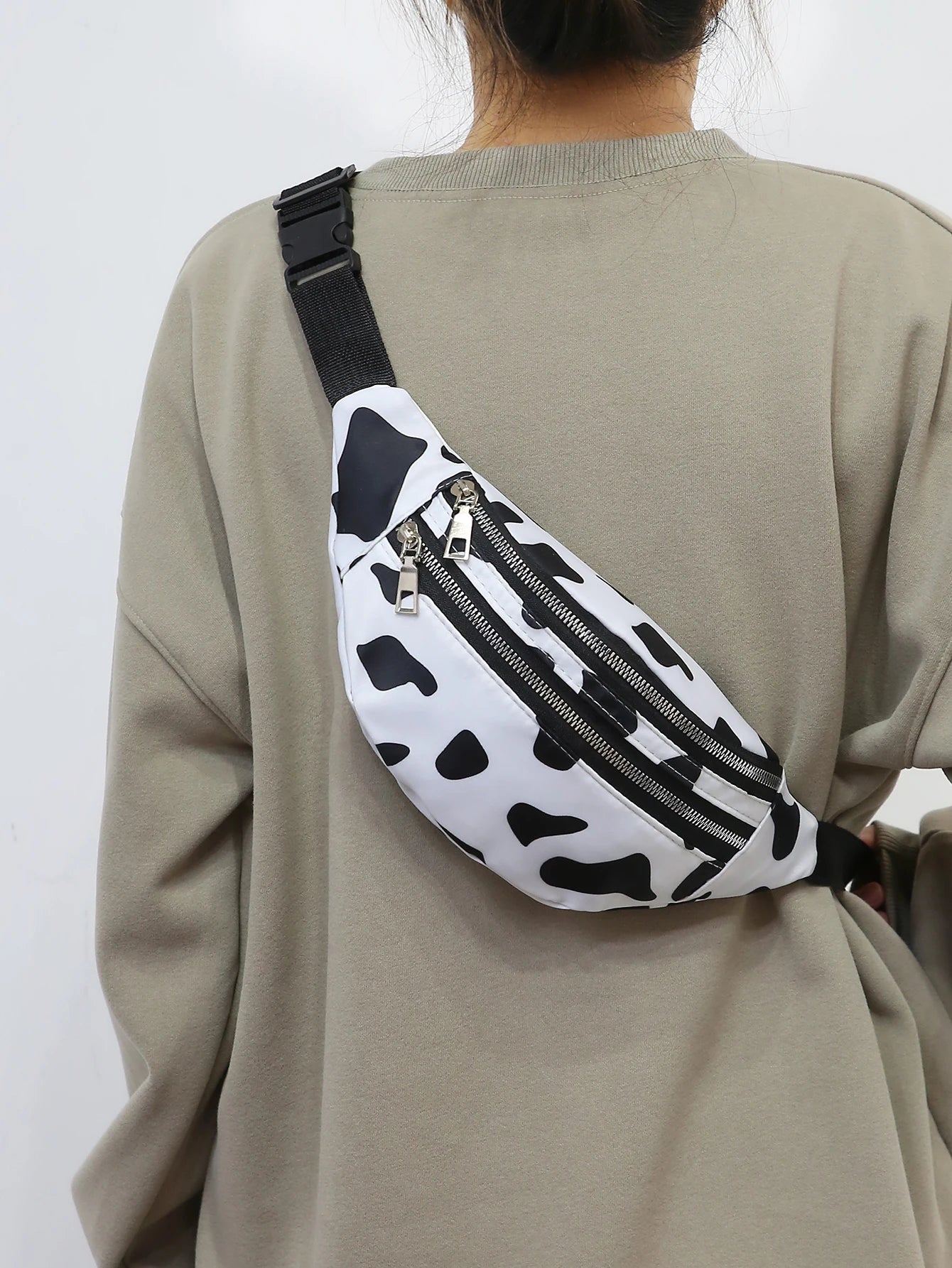 Cow Pattern Fanny Pack Waist Bum Bag Pouch