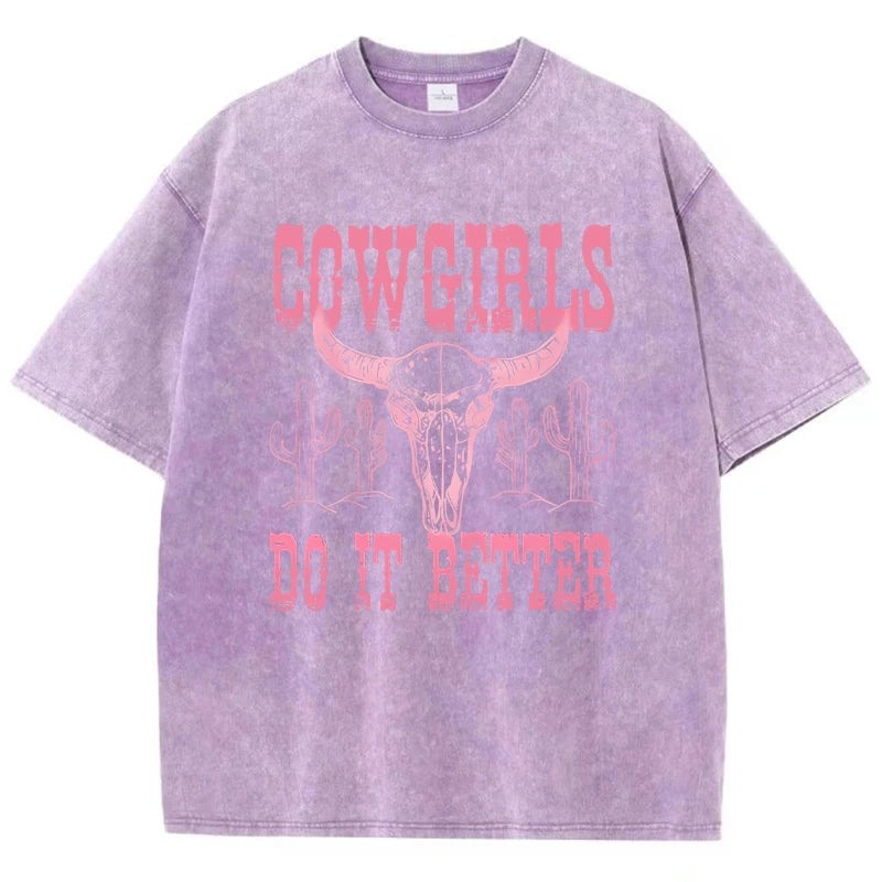 Cowgirls Do It Better Print Tshirt