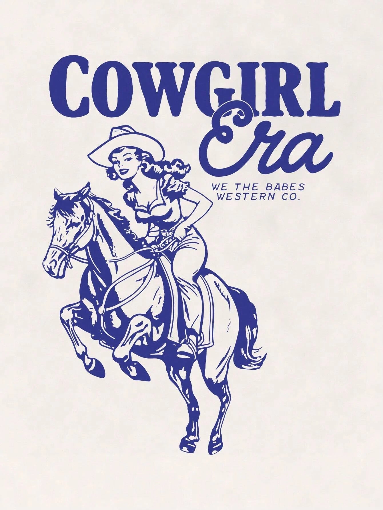 Cowgirl Era Graphic Womens Cotton Tshirt