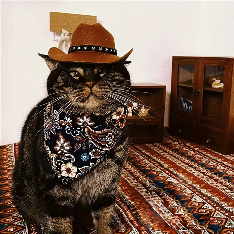 Pet Dog Cat Cowboy Hat For Small Medium Dog