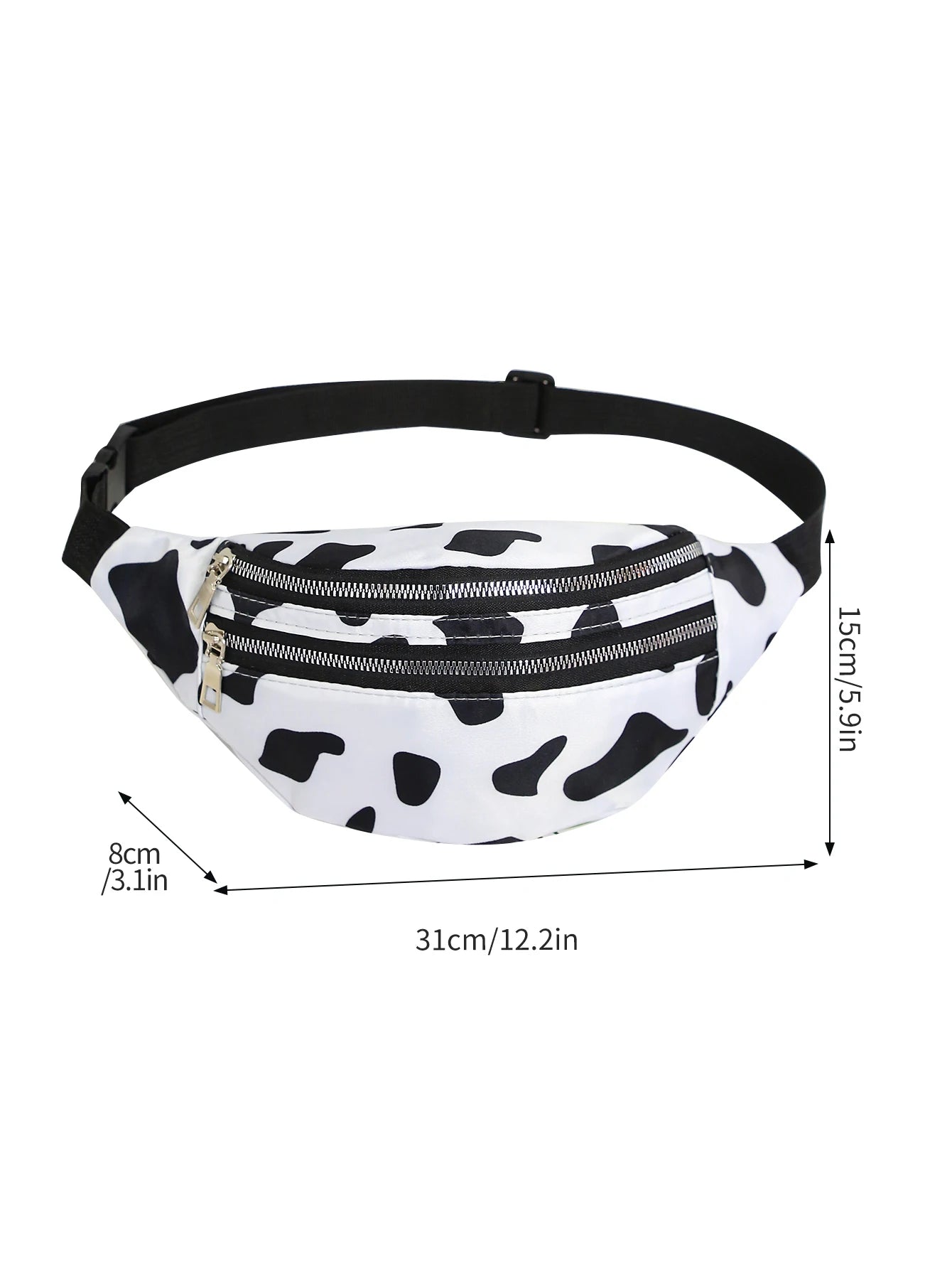 Cow Pattern Fanny Pack Waist Bum Bag Pouch