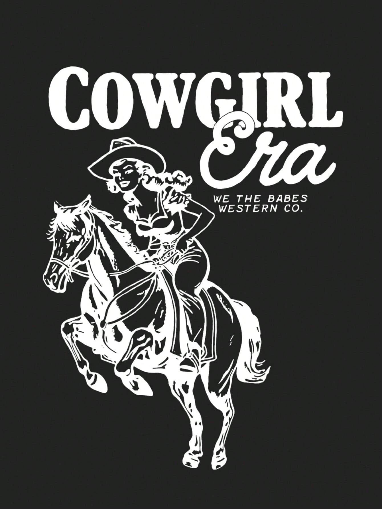 Cowgirl Era Graphic Womens Cotton Tshirt