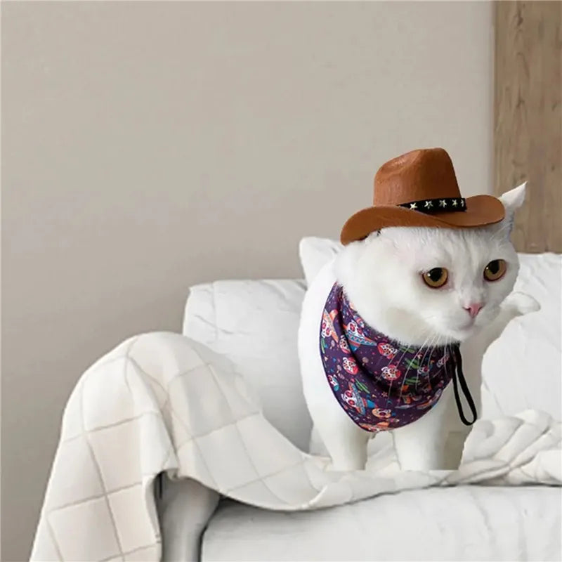Pet Dog Cat Cowboy Hat For Small Medium Dog