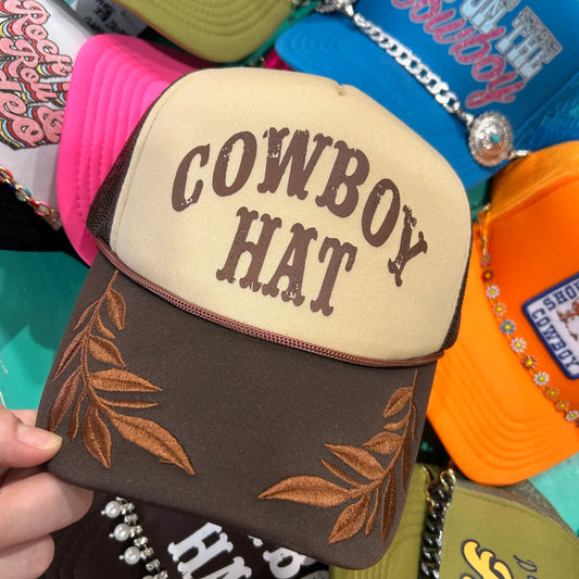 Cowboy Hat Trucker 2 | Western Cap | Rodeo Hat | Cowgirl
