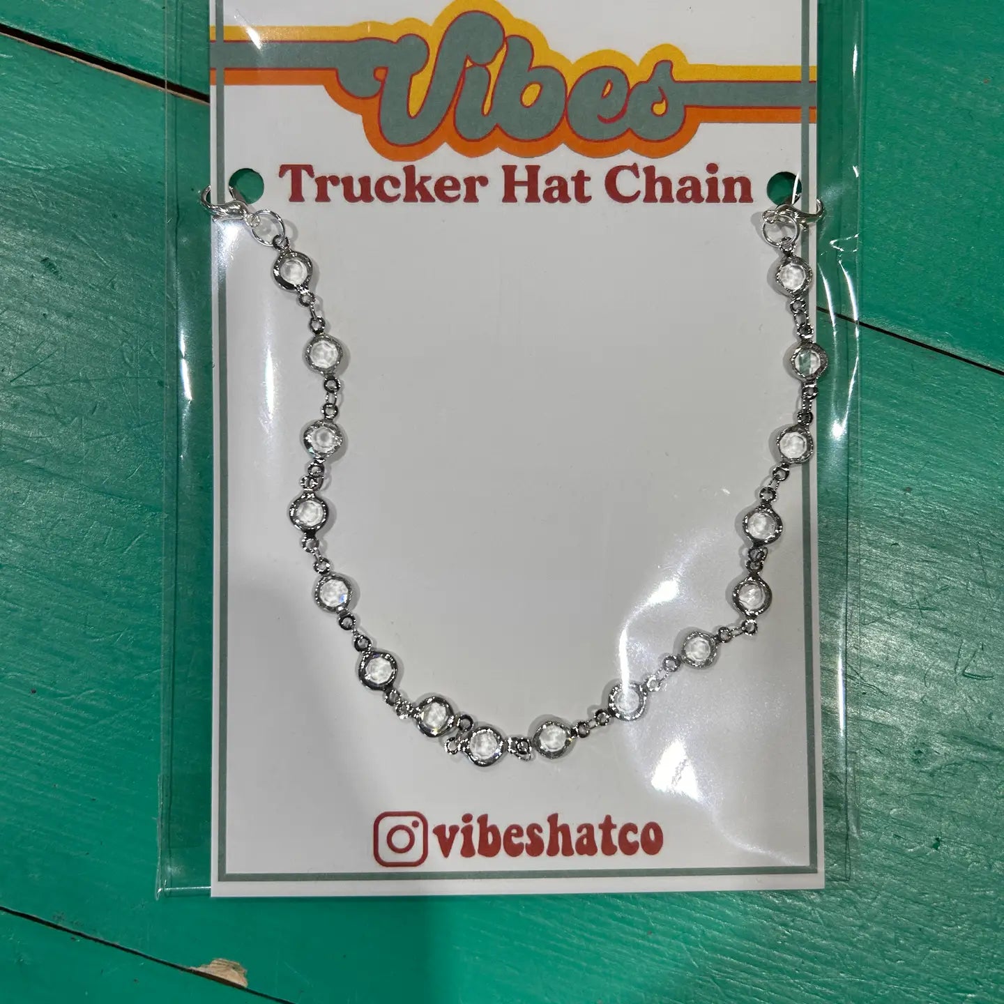 Trucker Crystals Hat Chain | Hat Band | Hat Chain | Cap Jewelry
