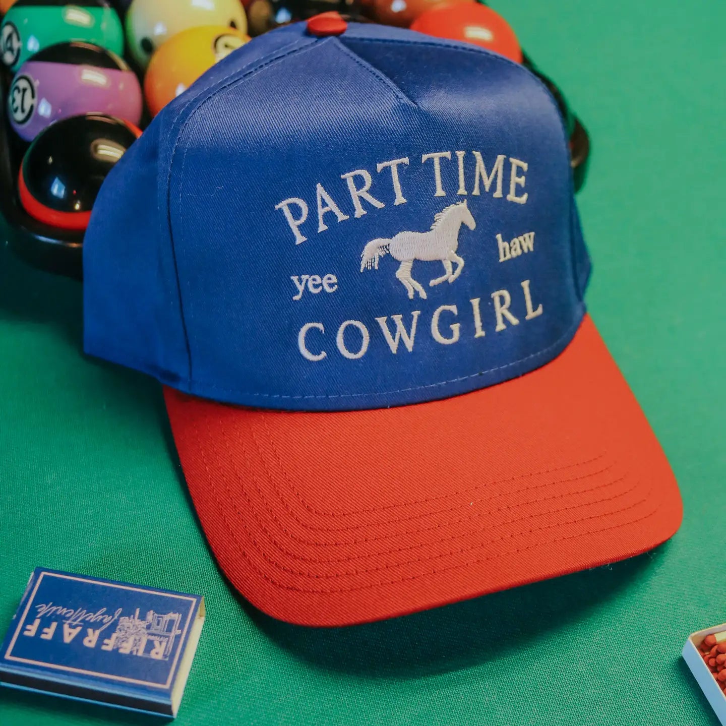 Part Time Cowgirl Two Tone Trucker